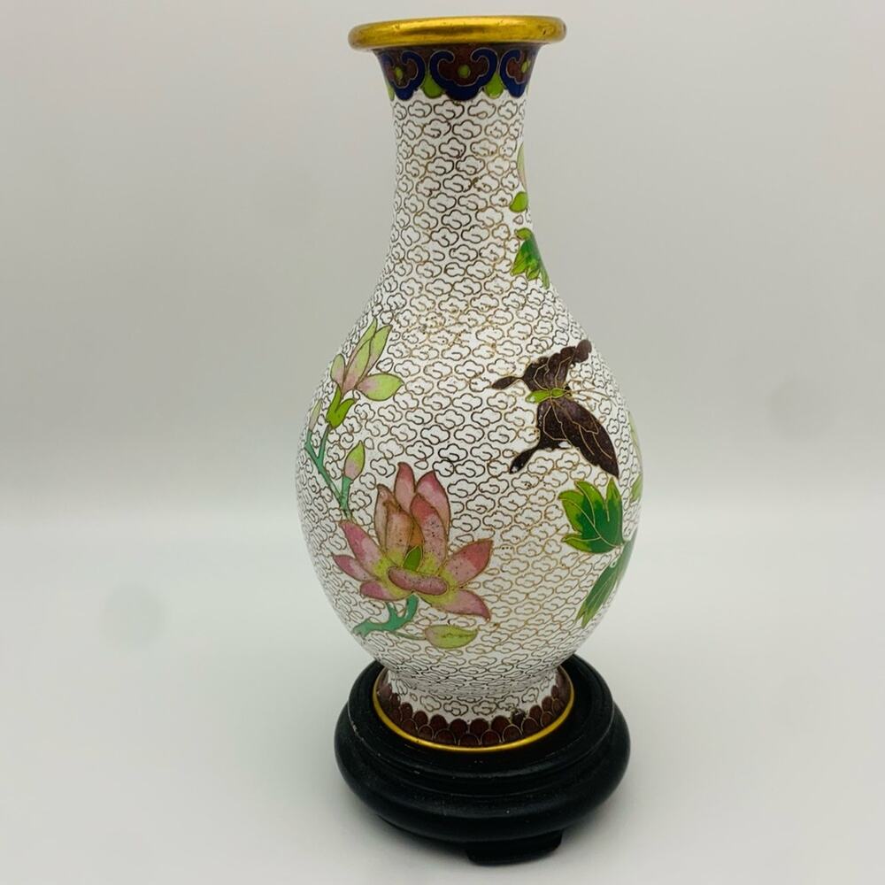 Vintage Cloisonne Vase - Picture 3 of 13